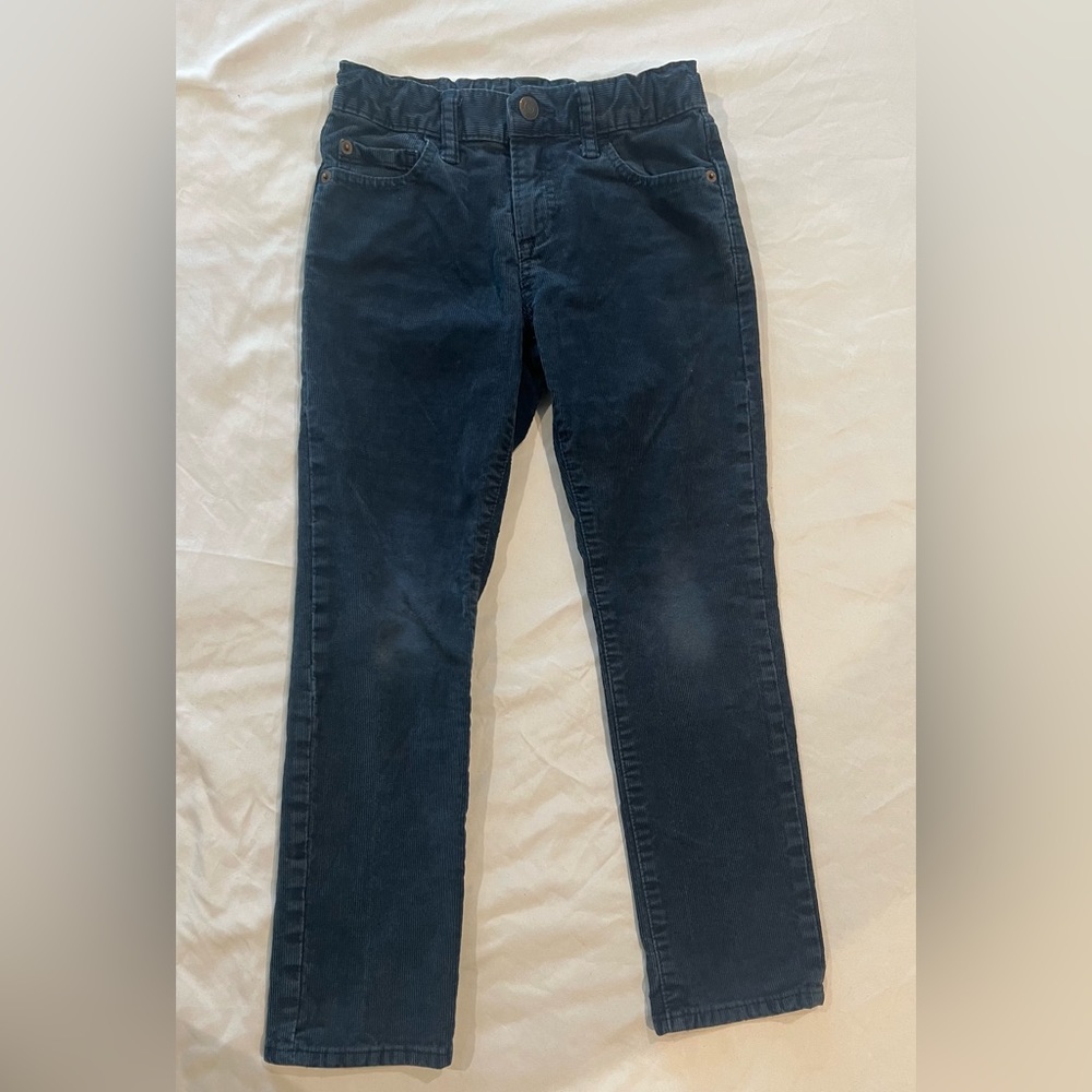 Gap Kids blue corduroy pants, Boys Size 7 Regular, Slim fit